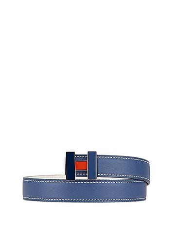 Hermès Brighton Blue Leather Belt (view 1)