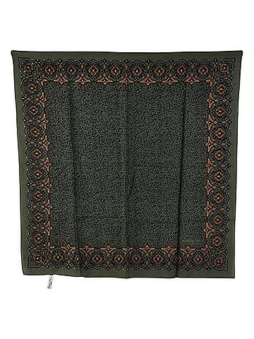 Dior -- Green Silk Scarf (view 1)