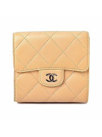 Chanel Timeless Beige Leather Wallet (view 1)