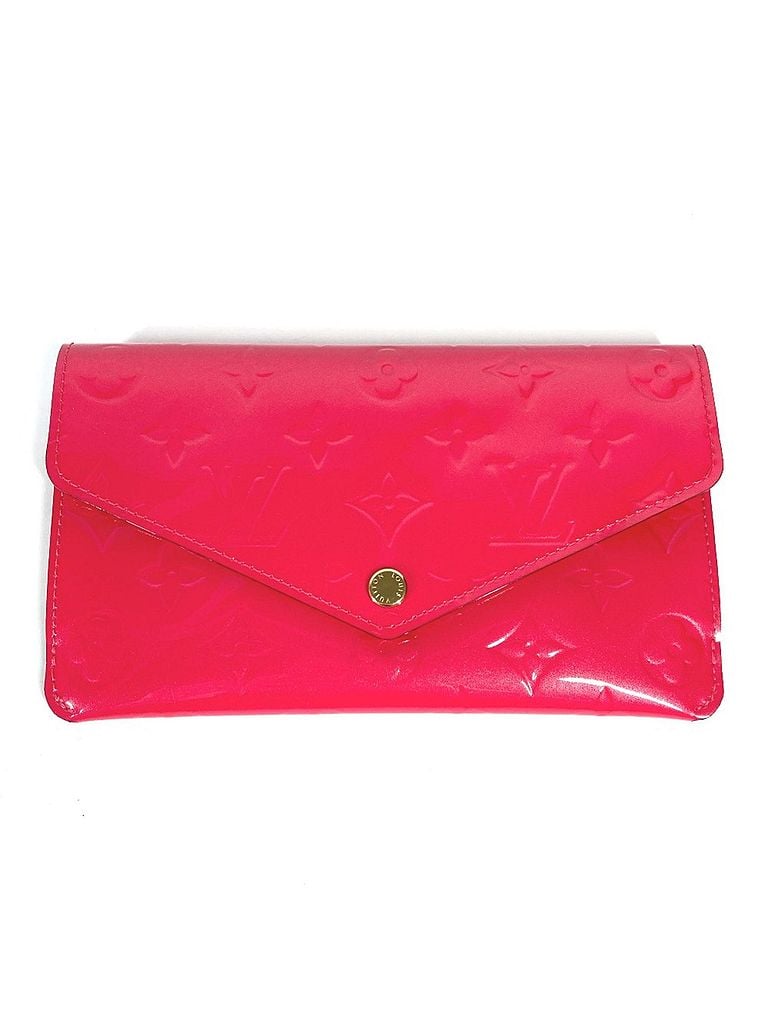 Louis Vuitton 100% Patent Leather Solid Red Jeanne Red Patent Leather Wallet One size - photo 1