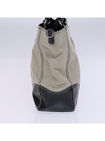 Prada Beige Canvas Tote Bag (view 2)