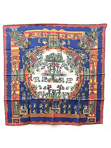 Hermès Carré 90 Multicolour Silk Scarf (view 1)