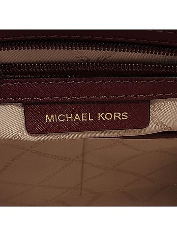 Michael Kors Voyager Burgundy Leather Tote Bag (view 2)