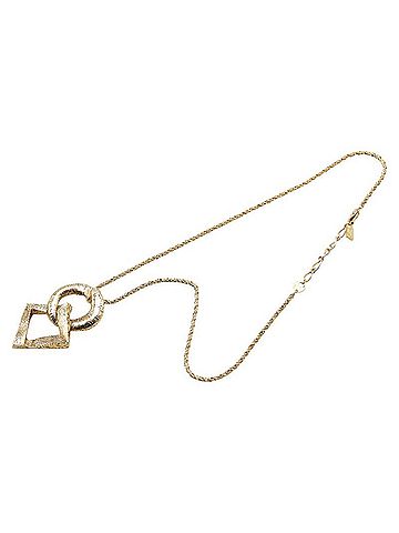 Yves Saint Laurent Gold Gold Plated Necklace Jewelry (view 1)