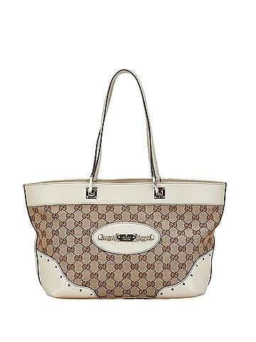 Gucci Gg Canvas Beige Canvas Tote Bag (view 1)