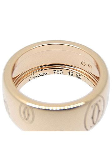 Cartier Happy Birthday Gold Rose Gold Ring Jewelry (view 2)