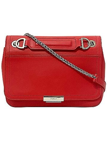 FURLA Red Leather Shopper Bag (view 1)