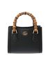 Gucci 100% Leather Solid Black Diana Black Leather Handbag One size - photo 8