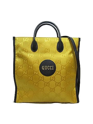 Gucci Off The Grid Yellow Synthetic Tote Bag (view 1)