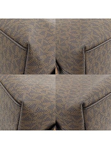 Michael Kors Jet Set Brown Canvas Tote Bag (view 2)