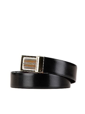 Dior Be  Black Leather Belt (view 1)