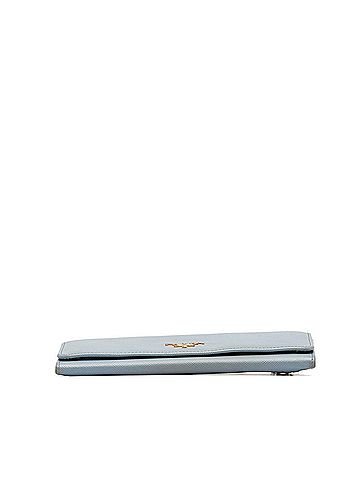 Prada Saffiano Blue Leather Wallet (view 2)