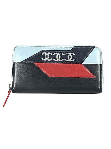 Chanel Triple Coco Black Leather Wallet (view 1)