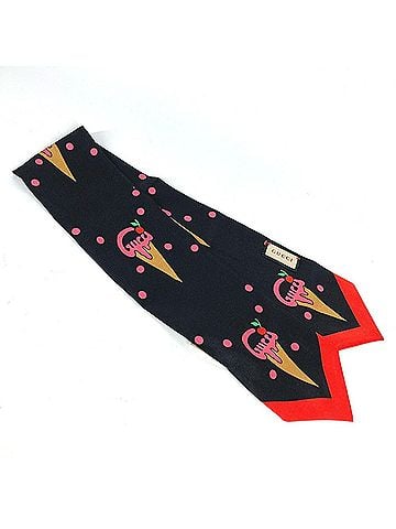 Gucci Black Silk Scarf (view 2)