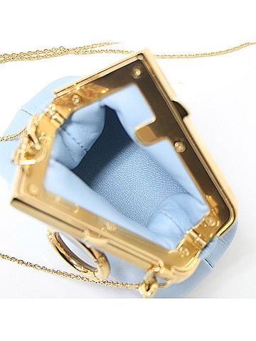 Fendi First Blue Leather Clutch Bag (view 2)