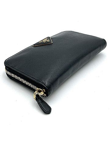 Prada Black Leather Wallet (view 2)
