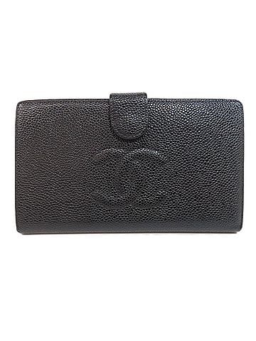 Chanel Logo Cc Black Leather Wallet (view 1)