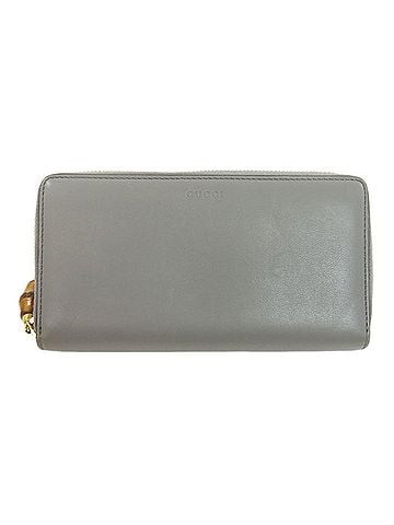 Gucci Bamboo Grey Leather Wallet (view 1)
