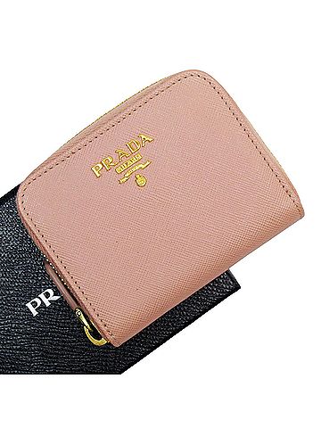 Prada Saffiano Pink Leather Wallet (view 1)