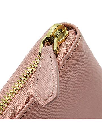 Prada Saffiano Pink Leather Wallet (view 2)
