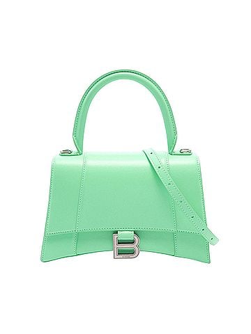 Balenciaga Hourglass Green Leather Handbag (view 1)
