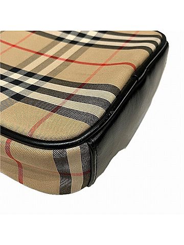 Burberry Nova Check Beige Canvas Shoulder Bag (view 2)