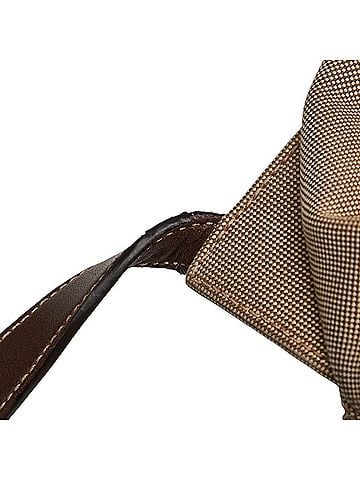 Prada Logo Jacquard Beige Canvas Backpack Bag (view 2)