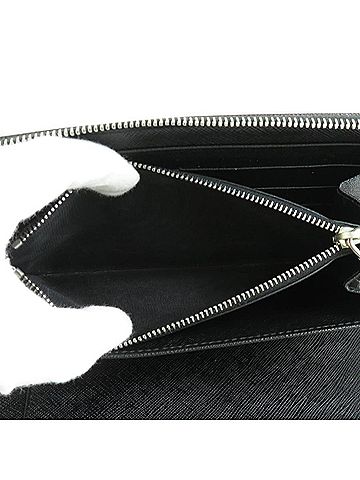Prada Saffiano Black Leather Wallet (view 2)