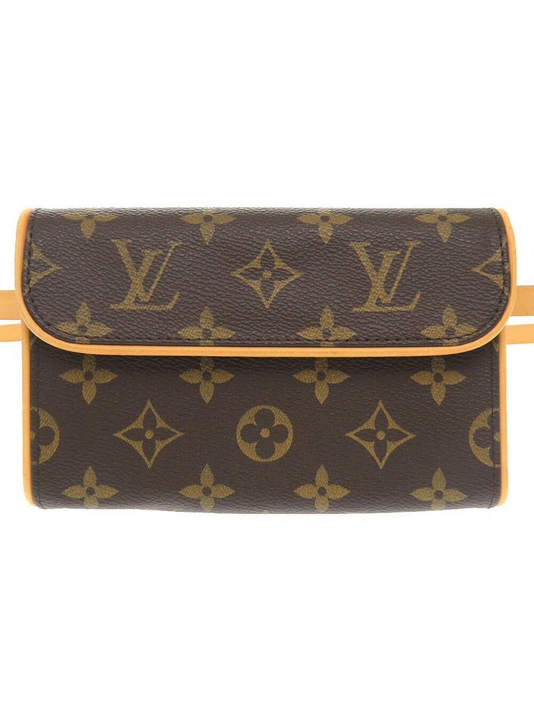 Louis Vuitton 100% Canvas Solid Brown Florentine Brown Canvas Clutch Bag One size - photo 1
