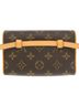 Louis Vuitton 100% Canvas Solid Brown Florentine Brown Canvas Clutch Bag One size - photo 3