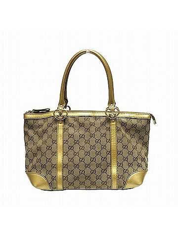 Gucci Gg Canvas Brown Canvas Tote Bag (view 1)