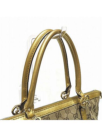 Gucci Gg Canvas Brown Canvas Tote Bag (view 2)
