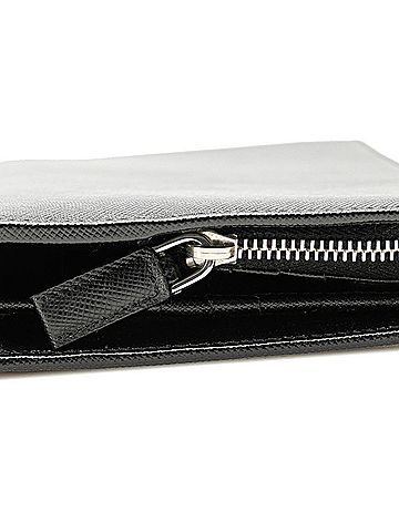 Prada Black Leather Wallet (view 2)