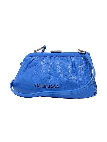 Balenciaga Blue Leather Clutch Bag (view 1)