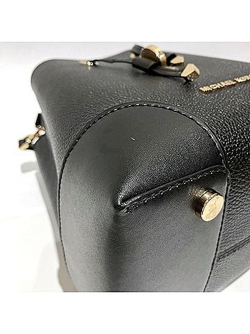 Michael Kors Black Leather Shopper Bag (view 2)