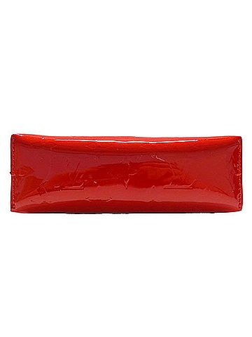 Louis Vuitton Cosmetic Pouch Red Patent Leather Clutch Bag (view 2)