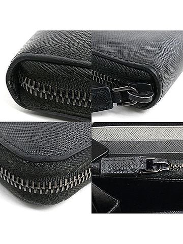 Prada Black Leather Wallet (view 2)
