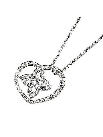 Louis Vuitton Cool Necklace Pendant Silver White Gold Necklace Jewelry (view 2)