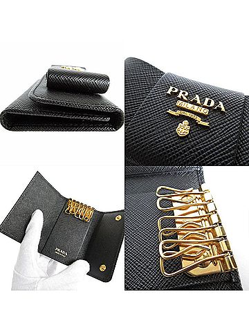 Prada Ribbon Black Leather Wallet (view 2)