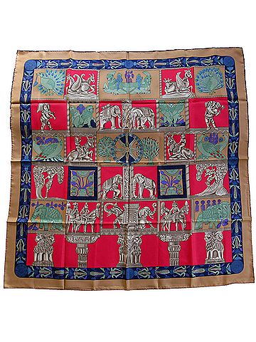 Hermès Carré 90 Multicolour Silk Scarf (view 1)