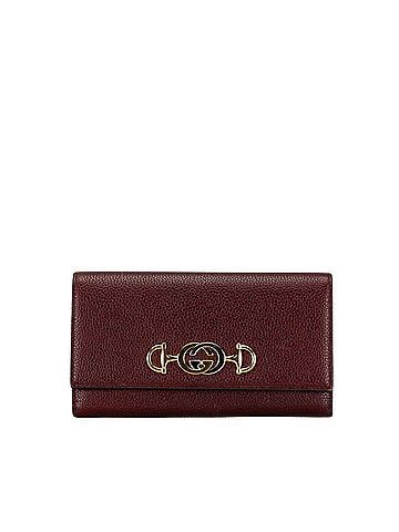 Gucci Interlocking G Burgundy Leather Wallet (view 1)