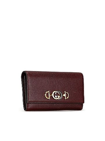Gucci Interlocking G Burgundy Leather Wallet (view 2)