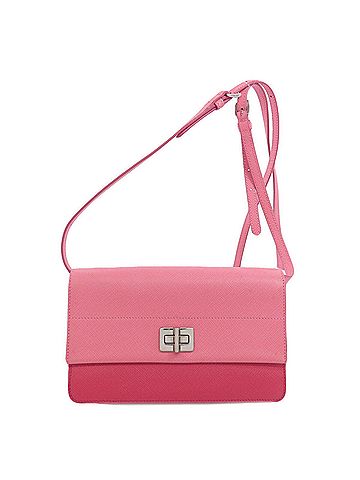 Prada Pink Leather Shopper Bag (view 1)