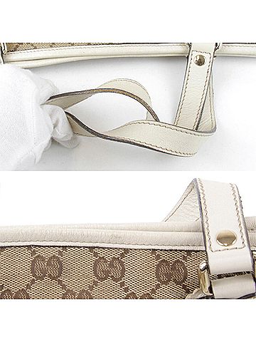 Gucci Beige Canvas Tote Bag (view 2)
