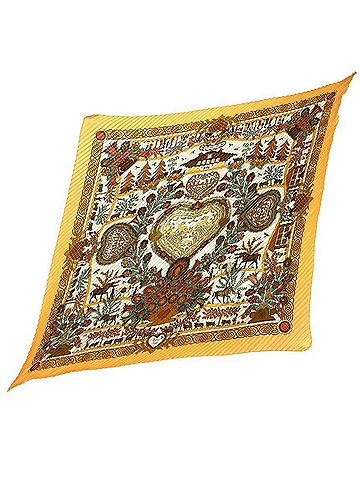 Hermès Carré 90 Multicolour Silk Scarf (view 1)