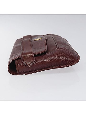 Cartier Must De  Burgundy Leather Clutch Bag (view 2)