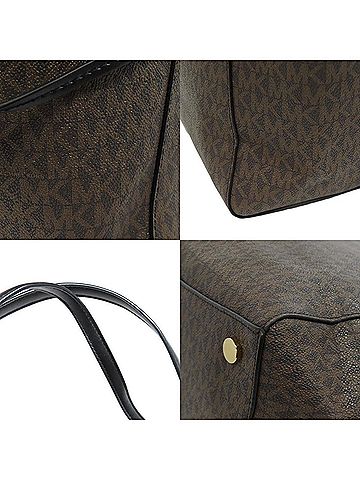 Michael Kors Voyager Brown Canvas Tote Bag (view 2)