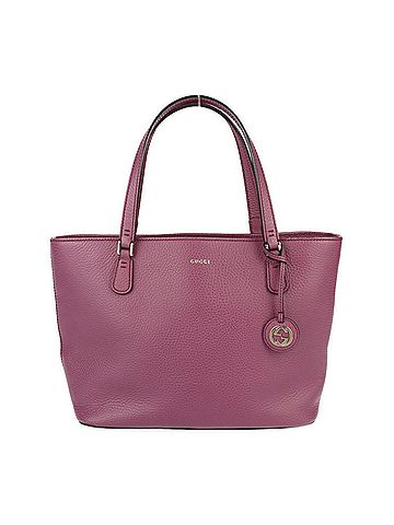 Gucci Interlocking G Purple Leather Shoulder Bag (view 1)
