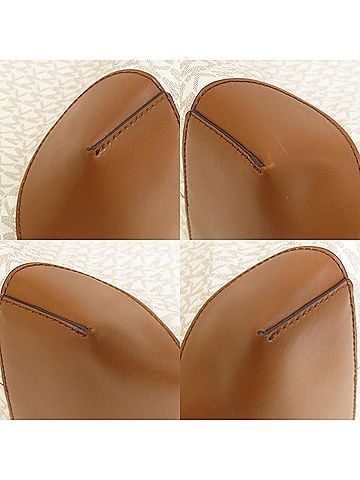 Michael Kors Eva White Canvas Tote Bag (view 2)