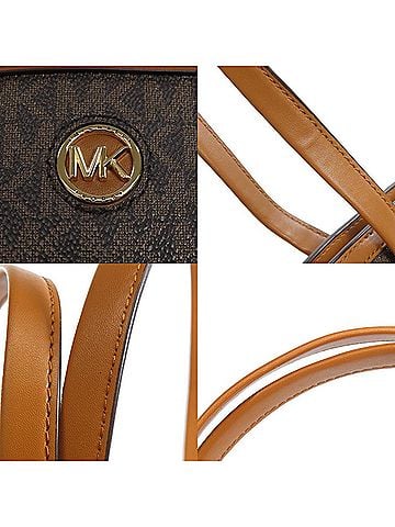 Michael Kors Chantal Brown Canvas Tote Bag (view 2)